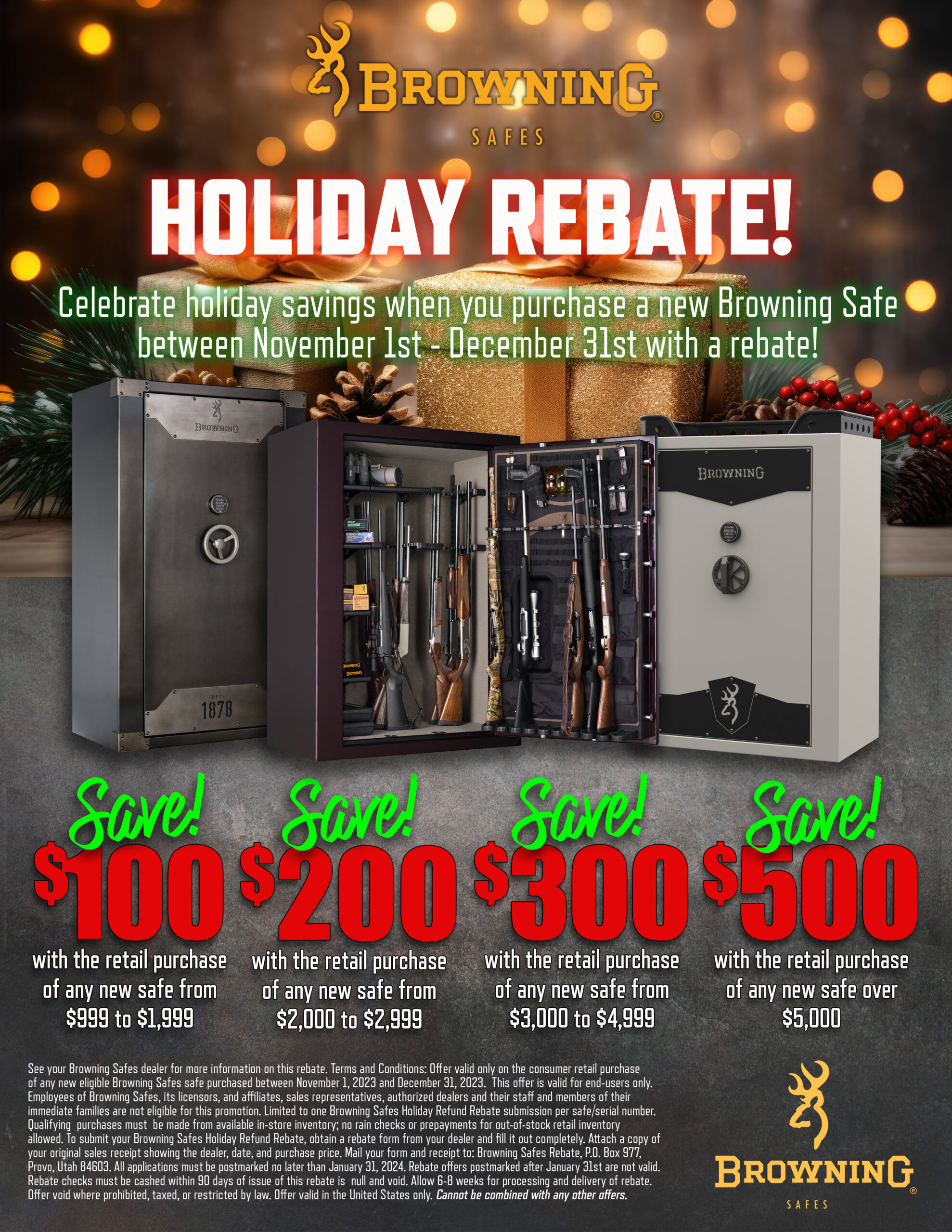 Browning Safe Rebates are Back for the Holidays The Safe House