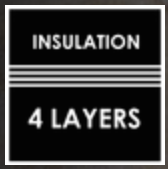 superior untouchable 4 layers fire insulation